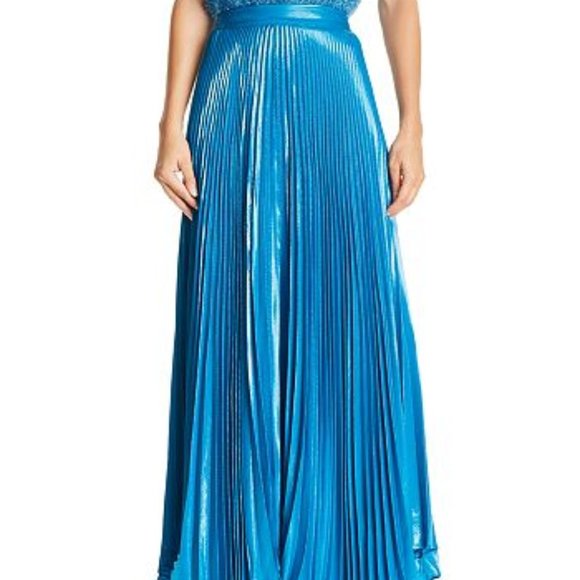 Alice + Olivia Dresses & Skirts - Alice and Olivia Teal Pleated Maxi Skirt